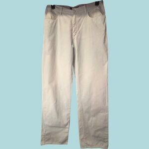 Lt Blue Gray Chino Pant Sz 33 (14/16)x 34 Elements by Arnold Zimberg 100% Cotton